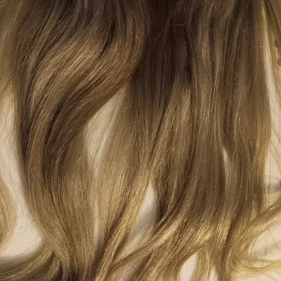 Ash Blonde Human Hair Topper, 25 Inch European Hair, Low Light,highlights,custom - Picture 9 of 12